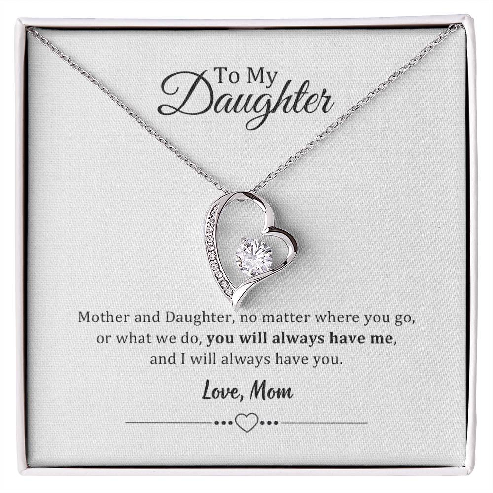 002 - TO DAUGHTER FROM MOM - FOREVER LOVE NECKLACE