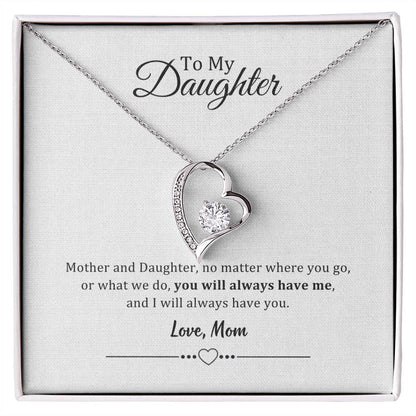 002 - TO DAUGHTER FROM MOM - FOREVER LOVE NECKLACE