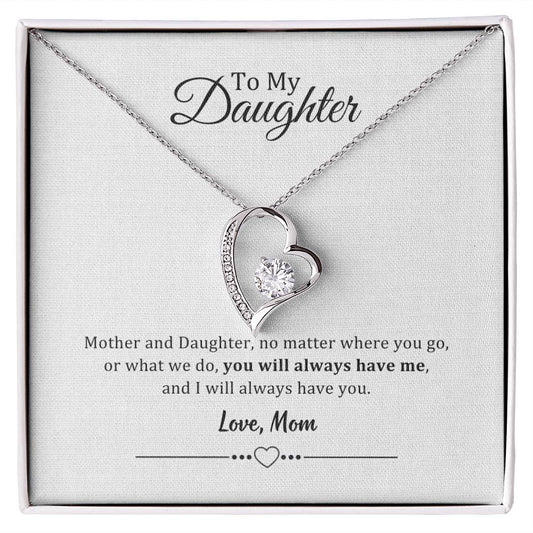 002 - TO DAUGHTER FROM MOM - FOREVER LOVE NECKLACE