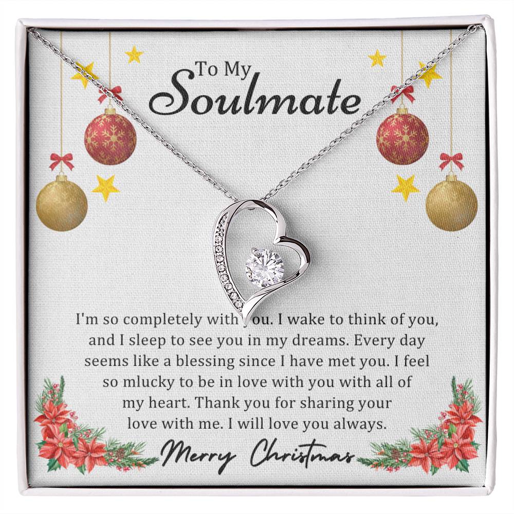 To Soulmate, Christmas Gifts, I'm So Completely With You, Forever Love Necklace