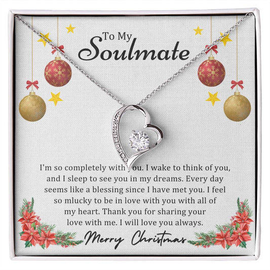 To Soulmate, Christmas Gifts, I'm So Completely With You, Forever Love Necklace