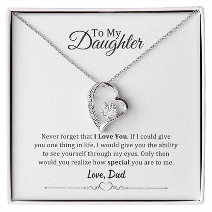 001 - TO DAUGHTER FROM DAD - FOREVER LOVE NECKLACE