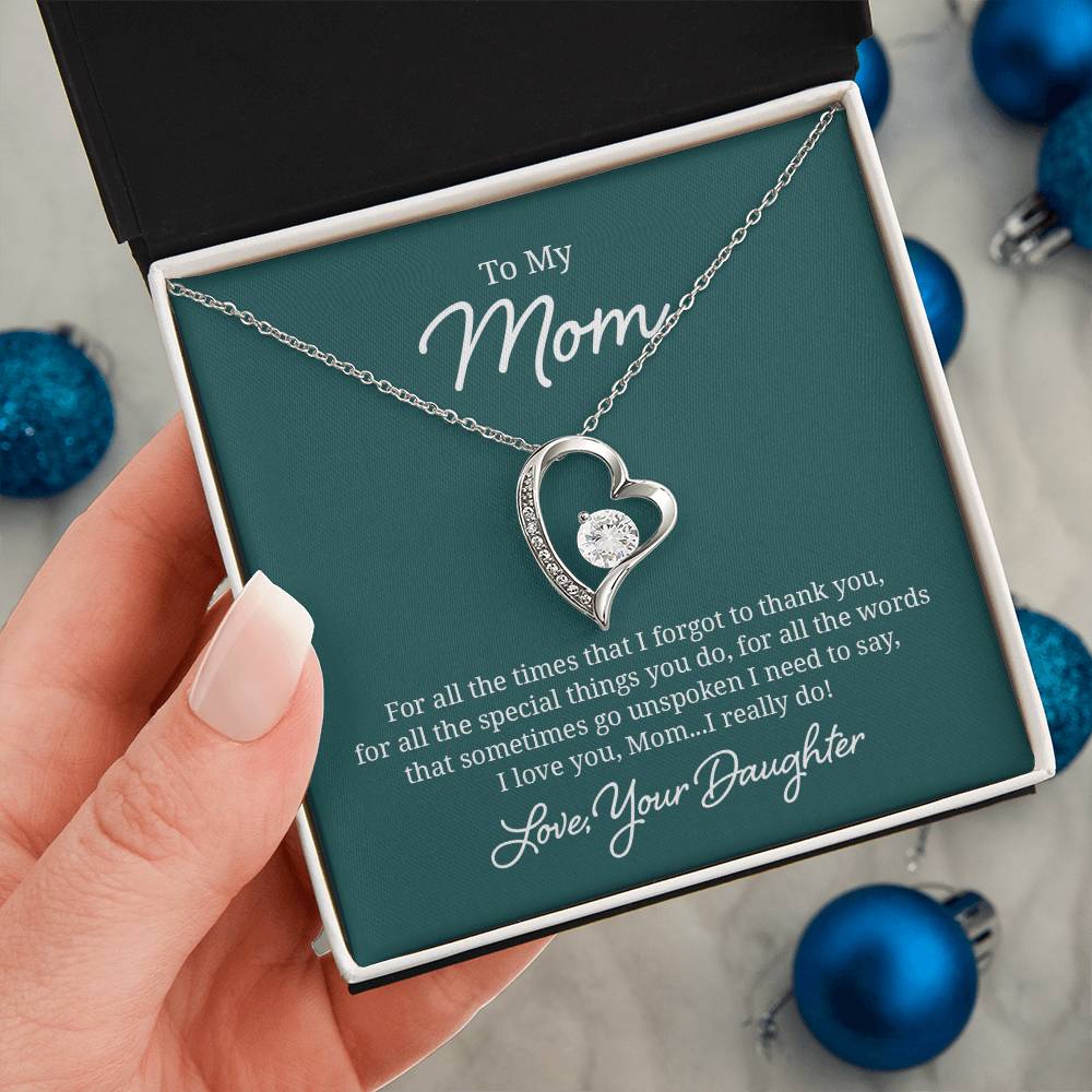 018 - TO MOM FROM DAUGHTER - FOREVER LOVE NECKLACE