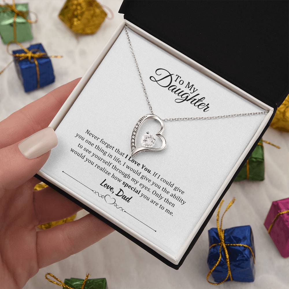 001 - TO DAUGHTER FROM DAD - FOREVER LOVE NECKLACE