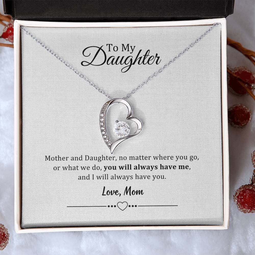 002 - TO DAUGHTER FROM MOM - FOREVER LOVE NECKLACE