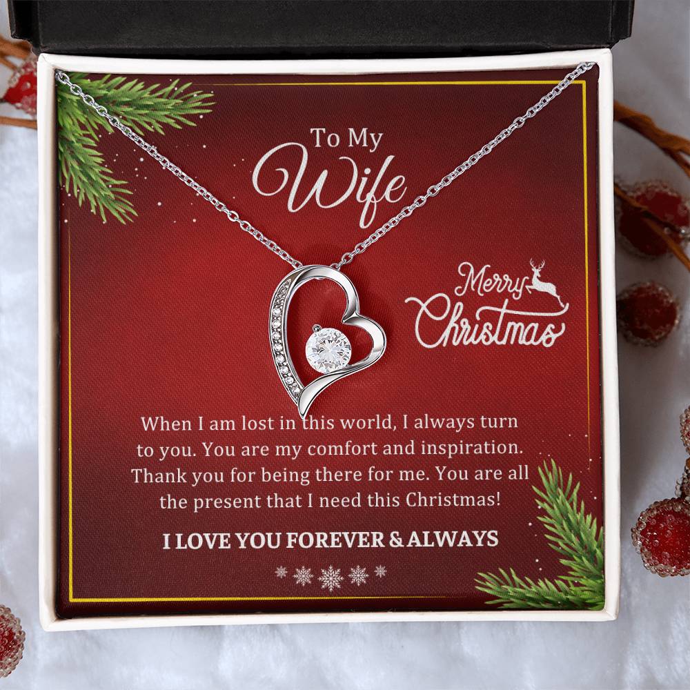 CHRISTMAS 002 - TO WIFE FROM HUSBAND - FOREVER LOVE NECKLACE