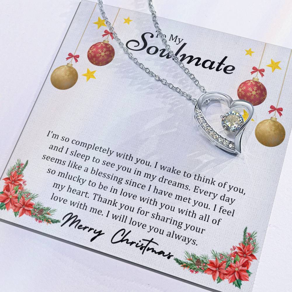 To Soulmate, Christmas Gifts, I'm So Completely With You, Forever Love Necklace