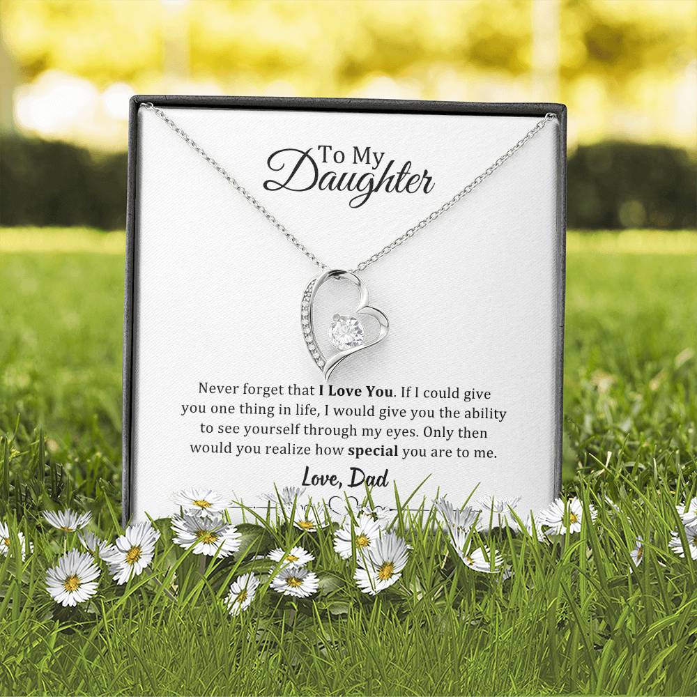 001 - TO DAUGHTER FROM DAD - FOREVER LOVE NECKLACE