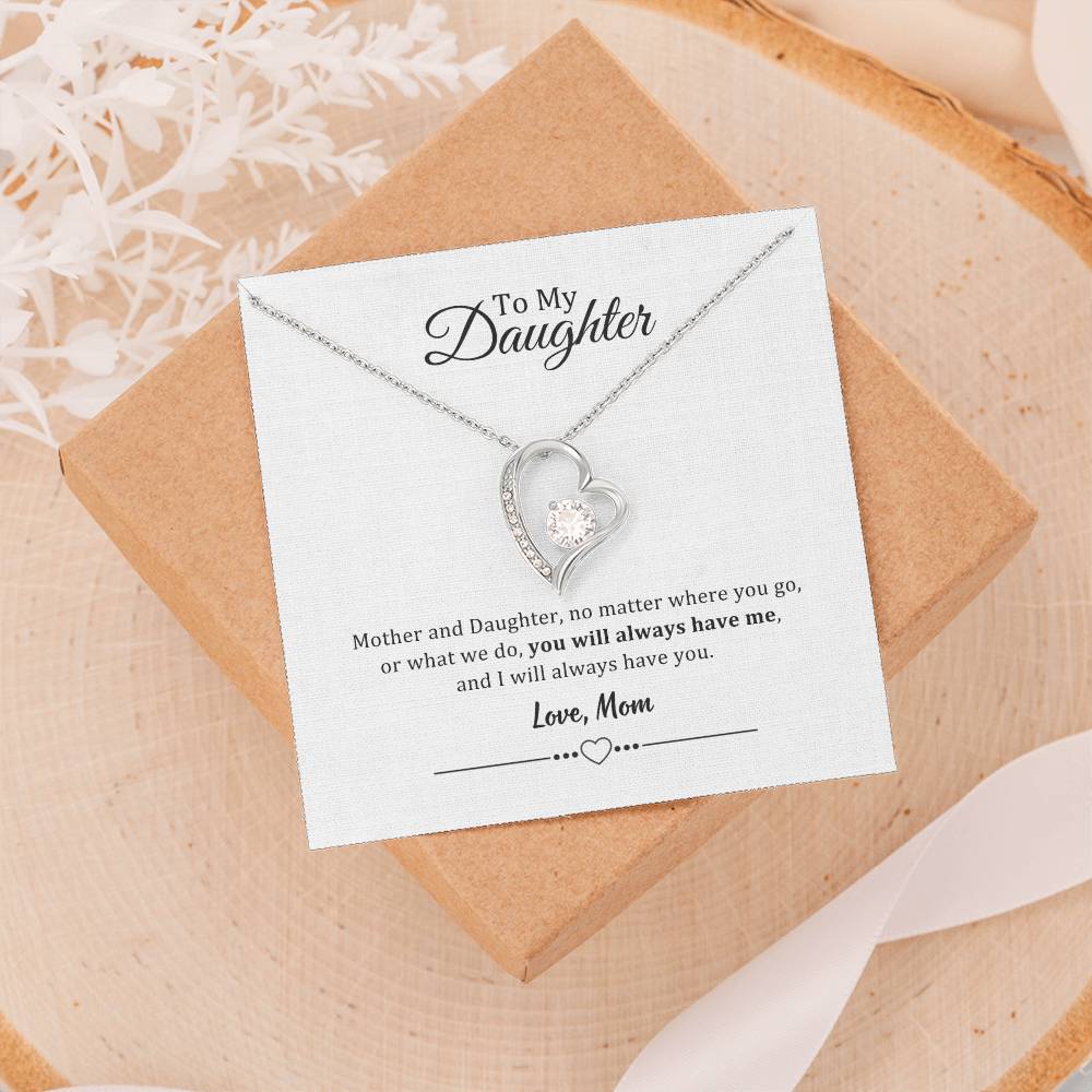 002 - TO DAUGHTER FROM MOM - FOREVER LOVE NECKLACE