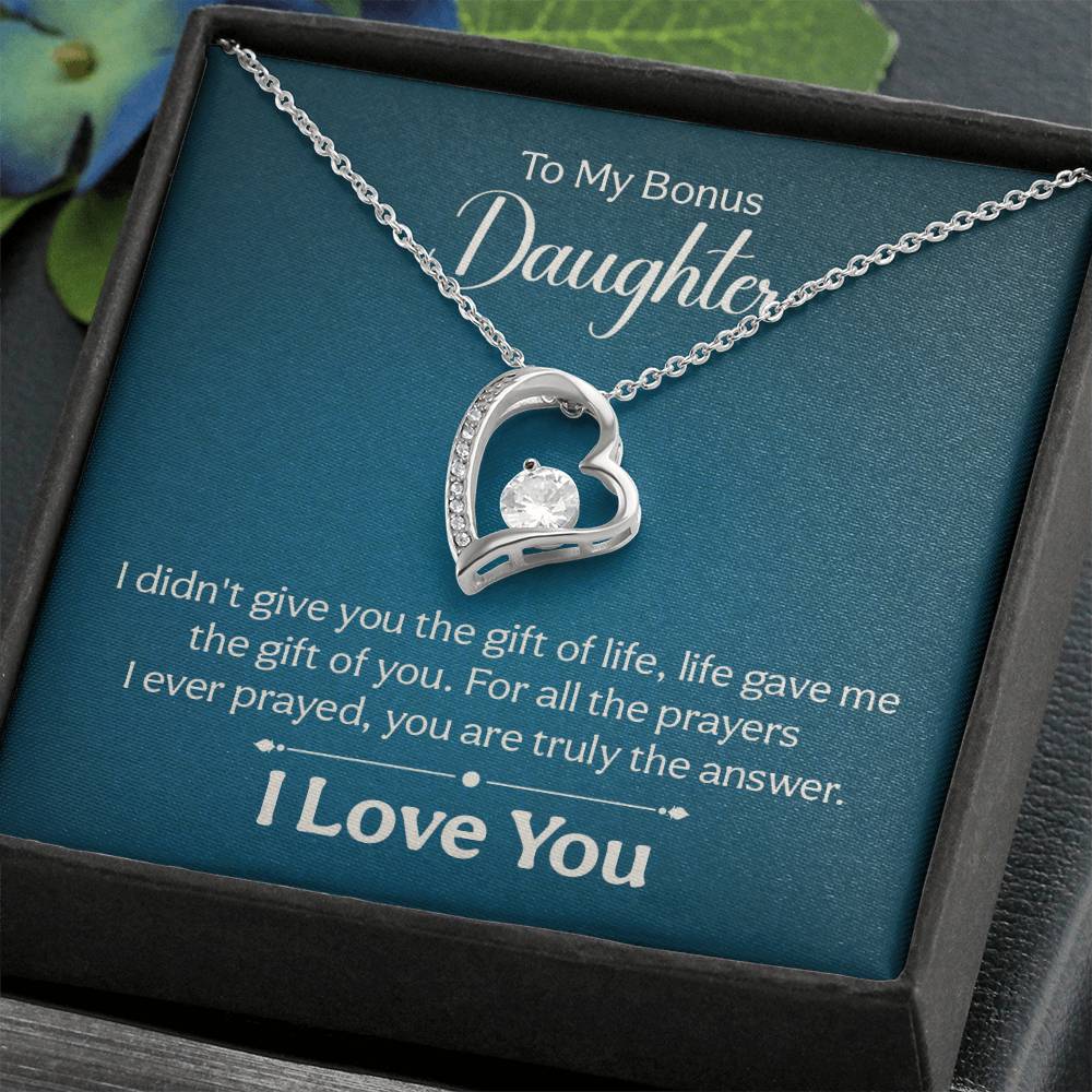 016 - TO BONUS DAUGHTER - FOREVER LOVE NECKLACE