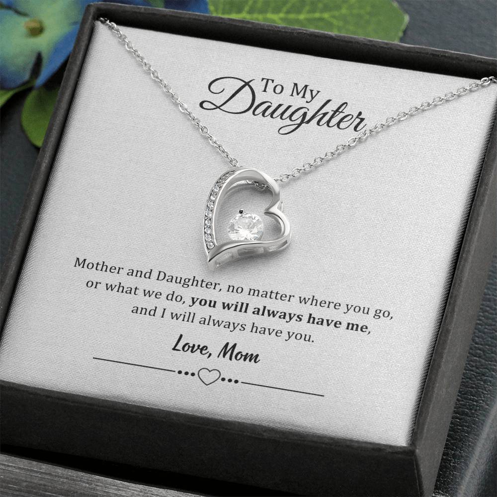 002 - TO DAUGHTER FROM MOM - FOREVER LOVE NECKLACE