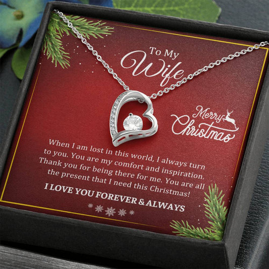 CHRISTMAS 002 - TO WIFE FROM HUSBAND - FOREVER LOVE NECKLACE