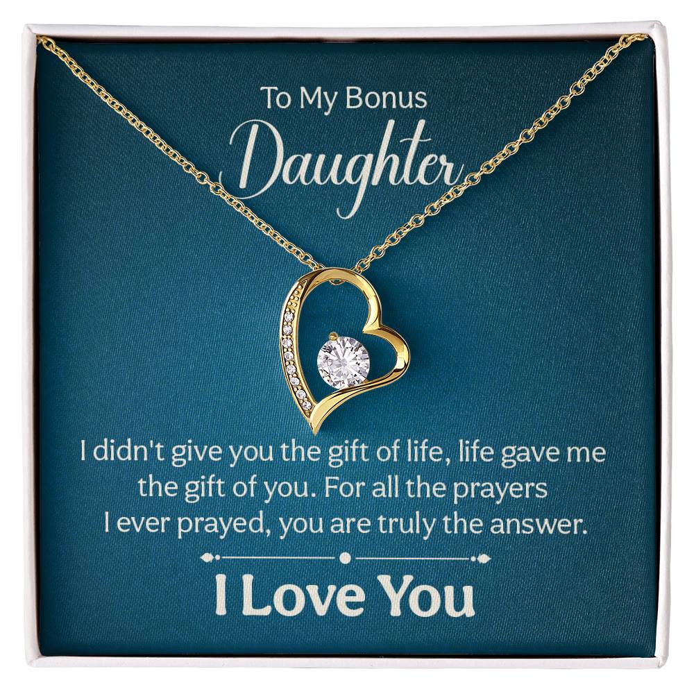 016 - TO BONUS DAUGHTER - FOREVER LOVE NECKLACE