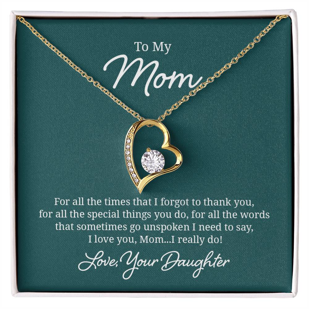 018 - TO MOM FROM DAUGHTER - FOREVER LOVE NECKLACE