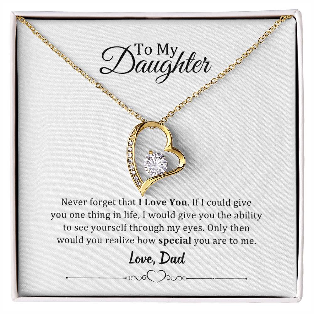 001 - TO DAUGHTER FROM DAD - FOREVER LOVE NECKLACE