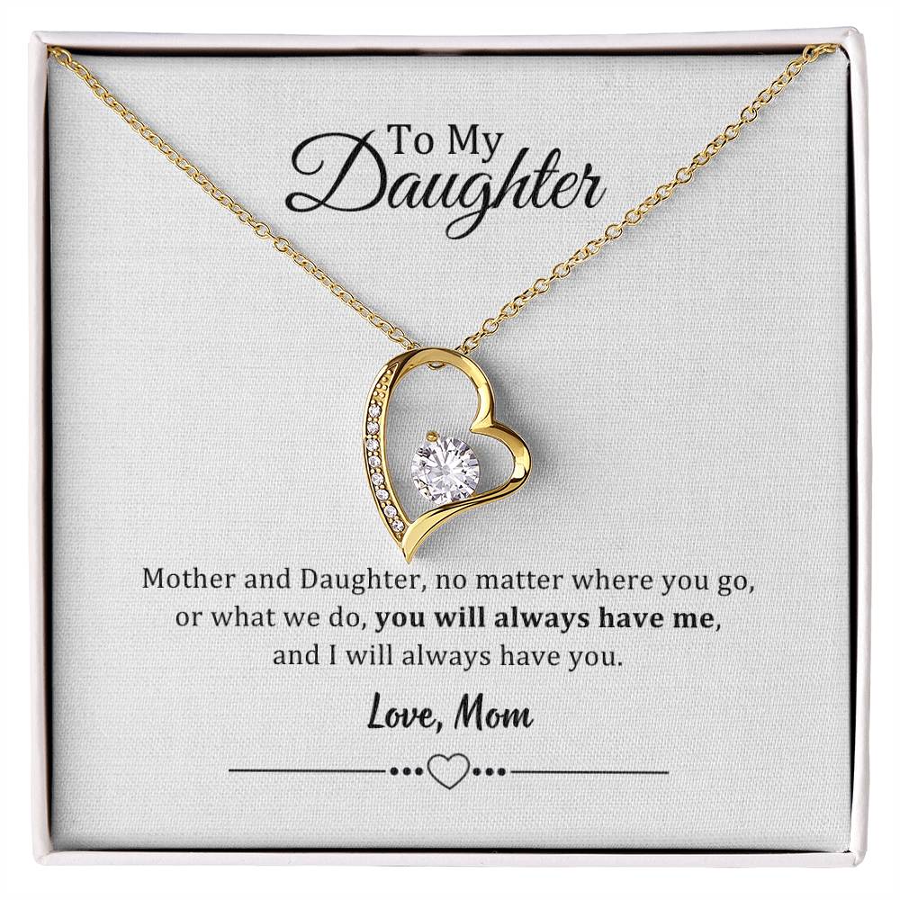 002 - TO DAUGHTER FROM MOM - FOREVER LOVE NECKLACE