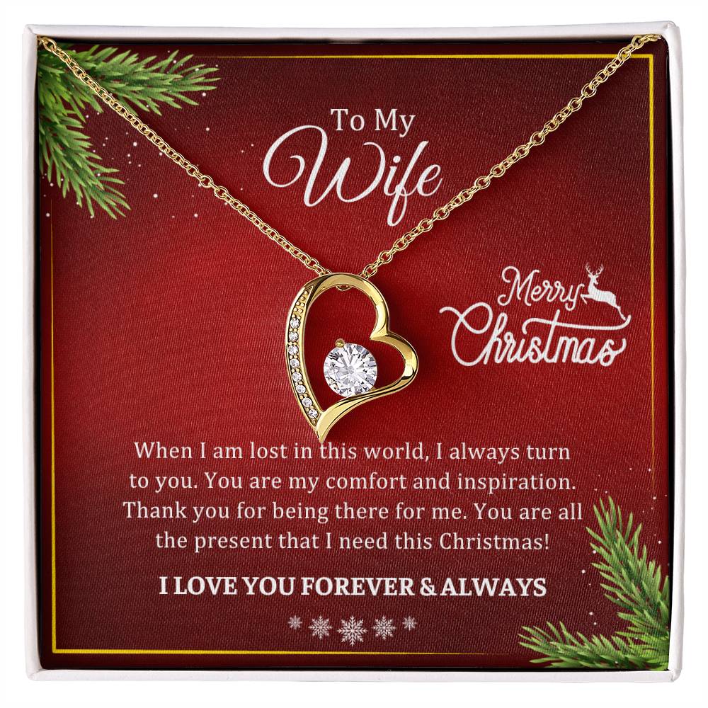 CHRISTMAS 002 - TO WIFE FROM HUSBAND - FOREVER LOVE NECKLACE