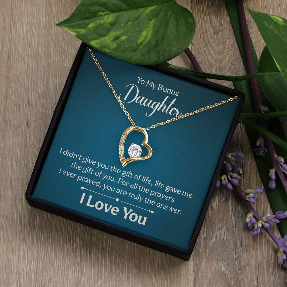 016 - TO BONUS DAUGHTER - FOREVER LOVE NECKLACE