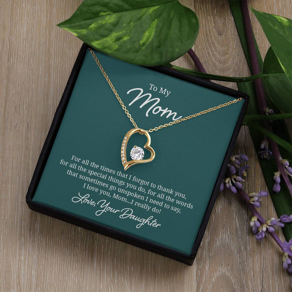 018 - TO MOM FROM DAUGHTER - FOREVER LOVE NECKLACE