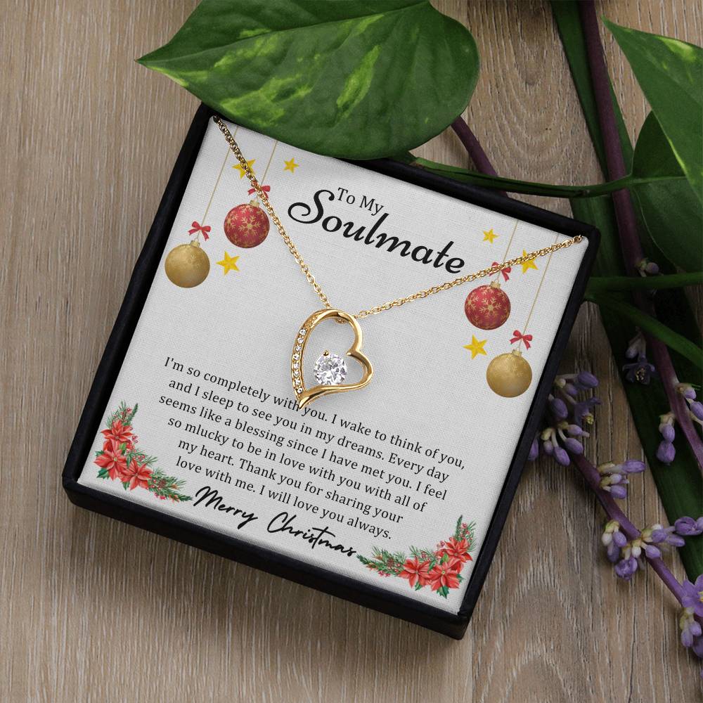 To Soulmate, Christmas Gifts, I'm So Completely With You, Forever Love Necklace