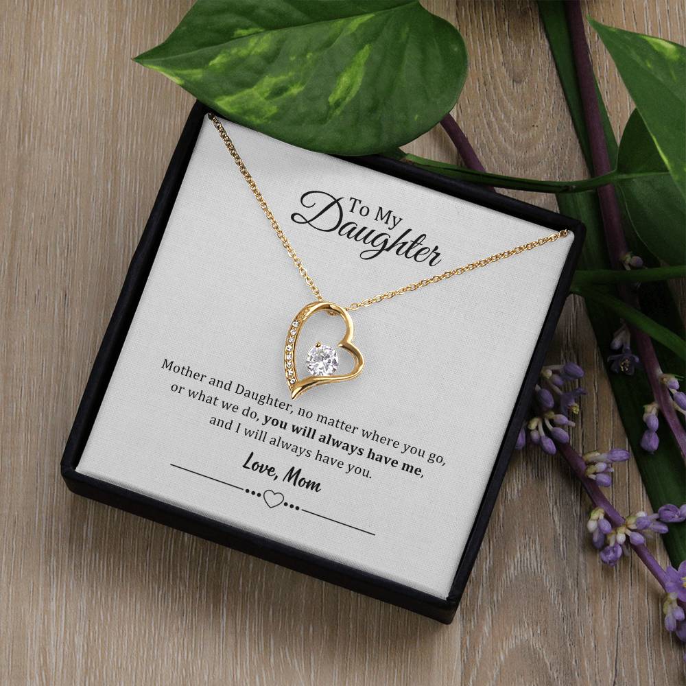 002 - TO DAUGHTER FROM MOM - FOREVER LOVE NECKLACE