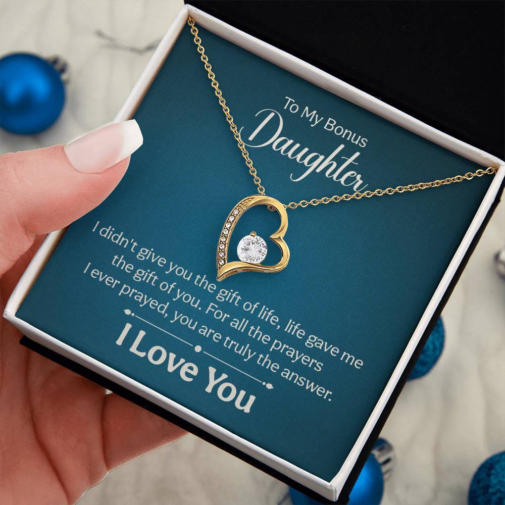 016 - TO BONUS DAUGHTER - FOREVER LOVE NECKLACE