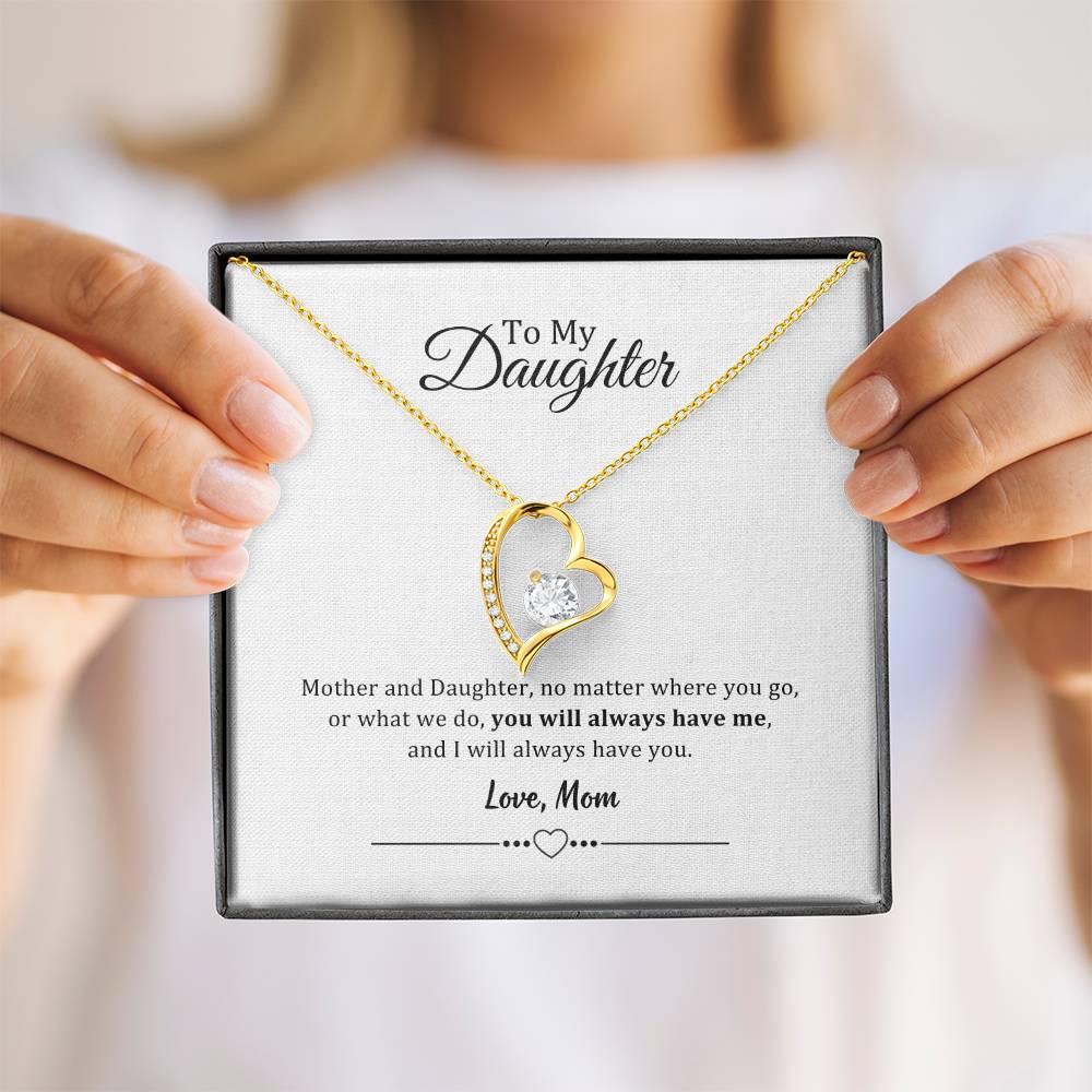 002 - TO DAUGHTER FROM MOM - FOREVER LOVE NECKLACE