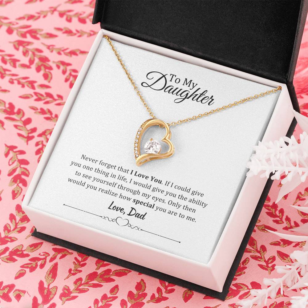 001 - TO DAUGHTER FROM DAD - FOREVER LOVE NECKLACE