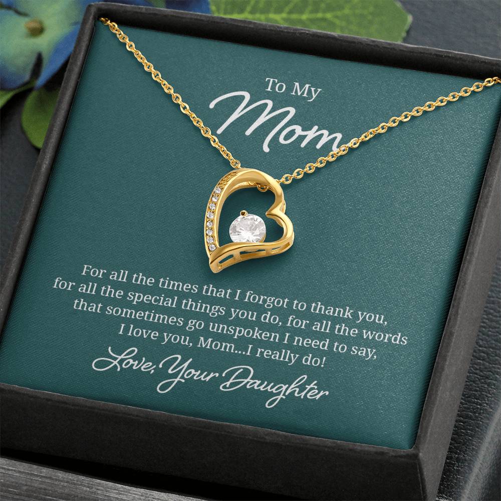 018 - TO MOM FROM DAUGHTER - FOREVER LOVE NECKLACE