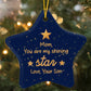 Christmas Gifts, Star Ornament, To Mom, You Are My Shining Star