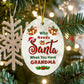 Christmas Gifts, Oval Ornament, To Grandparents, Who Needs Santa When You Have Grandma