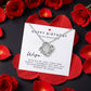 Love Knot, Rotating Rose Gift Box, To Wife, I Celebrate You, Not Just On Your Birthday