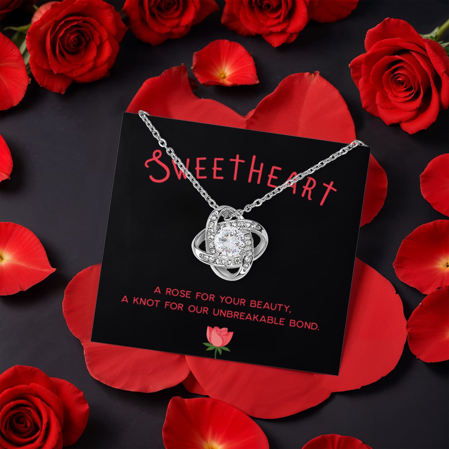 Love Knot, Rotating Rose Gift Box, To Sweetheart, A Rose For Your Beauty